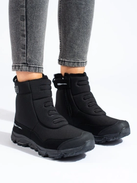 Cozy Zip-Up Softshell Snow Boots