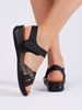 Lightweight Black Platform Sandals