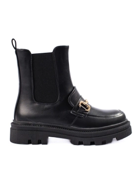 Black Platform Chelsea Boots