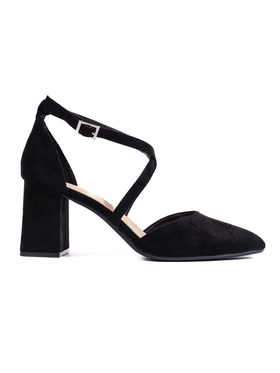 Sergio Leone Black Suede Pumps