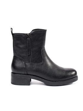 Black Leather Ankle Boots by Sergio Leone