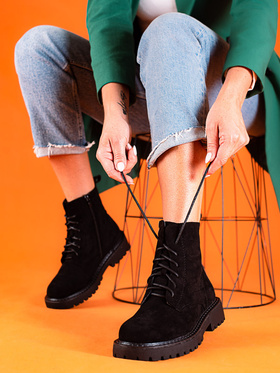 Black Suede Ankle Boots