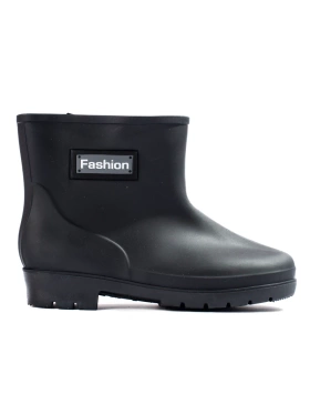 Friendly Black Low Rain Boots