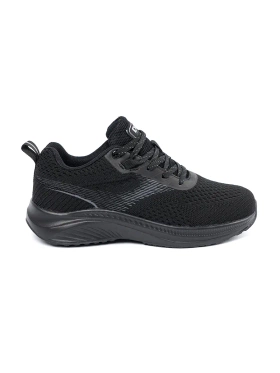 Black lightweight men's sports shoes