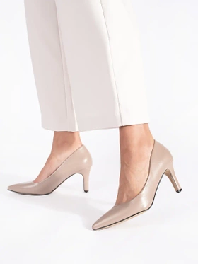 Classic Elegant Beige Stilettos