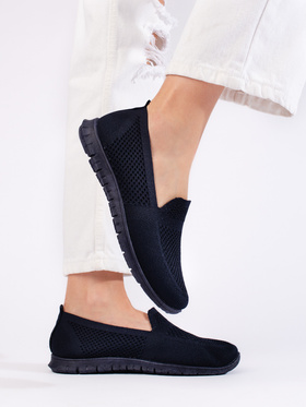 Navy Blue Slip-On Sneakers