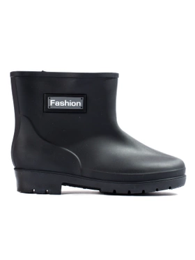 Friendly Black Low Rain Boots