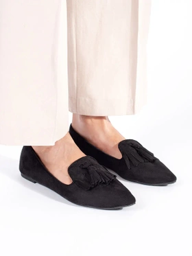 Black Tassel Loafers