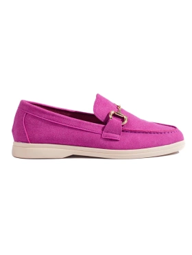 Suede Pink Loafers