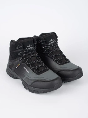 Warm Black and Gray Outdoor Trekking Boots