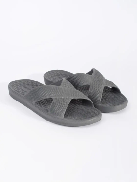 Grey Pool Slide Sandals