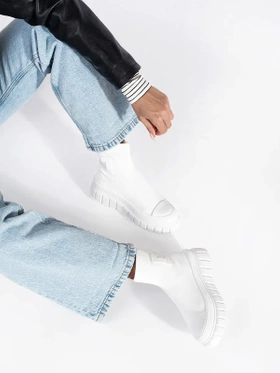 White High Platform Sneakers