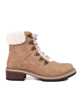 Beige Cozy-Lined Boots