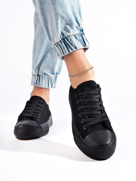 Black Platform Sneakers