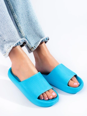 Blue Slide Sandals