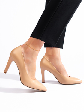 Comfortable Beige Pumps by Sergio Leone