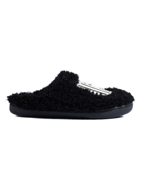 Cozy Black Fur Slippers