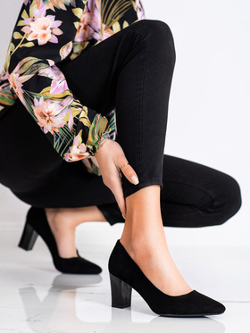 SERGIO LEONE BLACK PUMPS