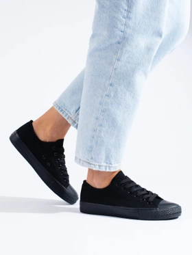 Classic Black Sneakers