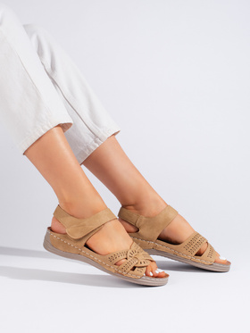 Light Brown Wedge Sandals