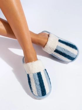 Warm Striped Slippers