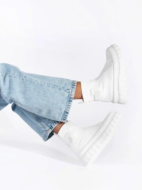 White High Platform Sneakers