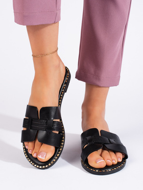 Chic Black Slides