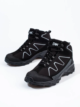 High Lace-Up Trekking Boots DK Black