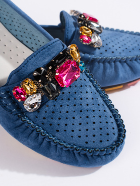 Blue Crystal Breeze Loafers