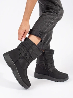 Cozy Black Snow Boots