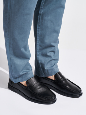 Black Slip-On Loafers