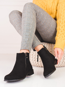 Suede Low Ankle Boots