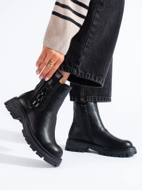 Black Chelsea Boots on Black Sole