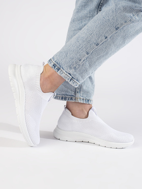 Chic White Slip-On Sneakers