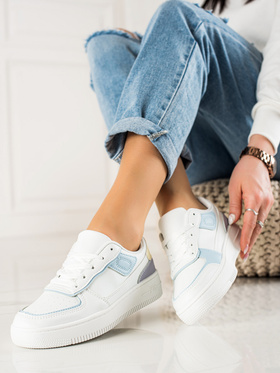 Classic Platform Sneakers in White