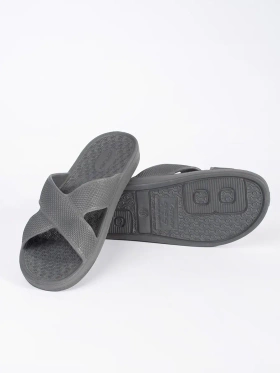 Grey Pool Slide Sandals