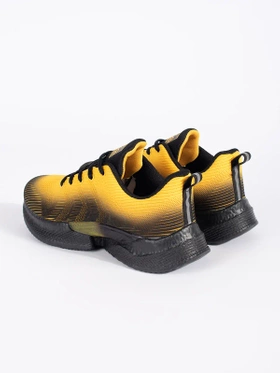 Cozy Yellow-Black Sporty Sneakers