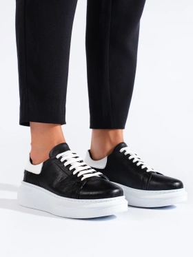 Classic Black Sneakers by T.Sokolski