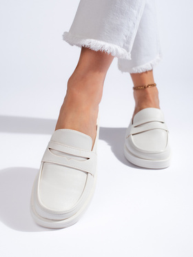 Cozy White Slip-On Sandals