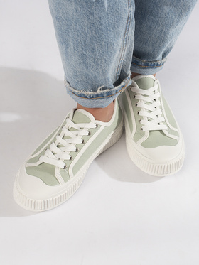 Light Green Platform Sneakers