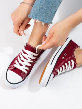 Classic Burgundy Sneakers