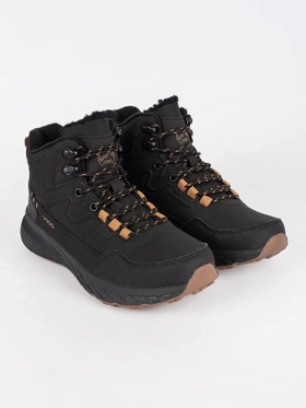 Black Lace-Up Trekking Boots