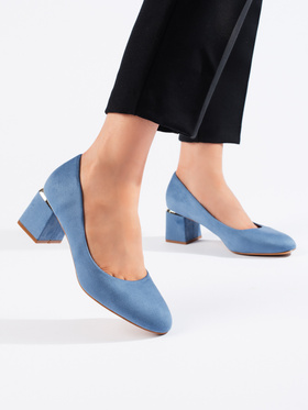 Blue Suede Heels