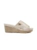 Women's wedge sandals taupe