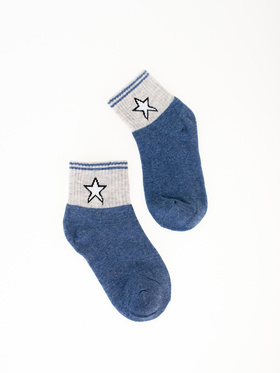 Navy Blue Star Kids' Socks