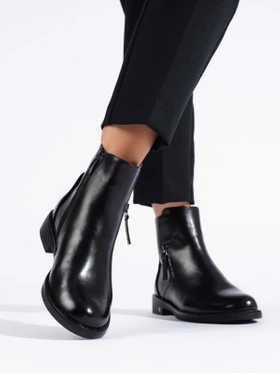 Sleek Black Ankle Boots by Potocki