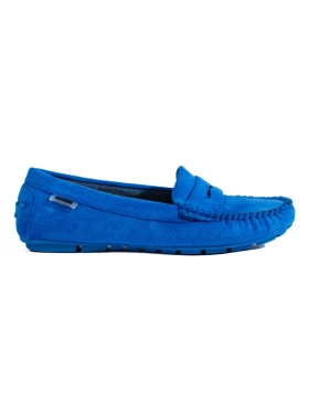 Blue Suede Loafers