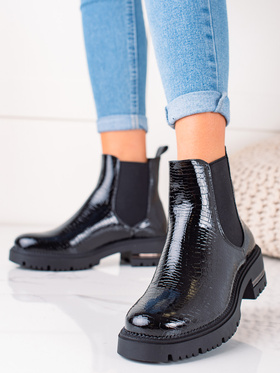 BLACK ANKLE BOOTS BY SERGIO LEONE