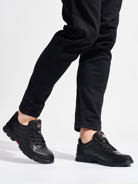 Sleek Black Athletic Sneakers