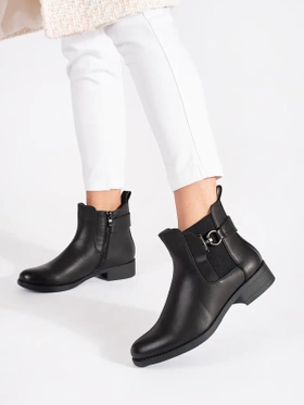 Classic Black Flat Chelsea Boots